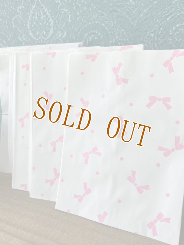 画像2: HEIKO　ヘイコー柄小袋　平袋　紙袋　18才　ピンクリボン　1枚　KF358 (2)