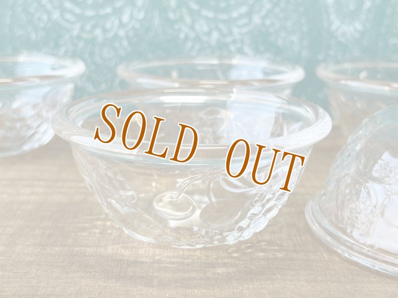 画像2: フルーツ　果物いっぱいのガラスの器　ミニサイズ　ヨーグルト　アイスなどに。5個セット　GUS347 (2)