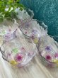 画像5: 色のついた花のガラス器　小鉢セット　GUS353 (5)