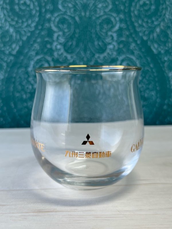 画像1: 佐々木グラス　九州三菱自動車　ノベルティグラス　DIAMANTE　GALANT　非売品　レア　GL190 (1)