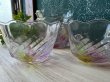 画像2: 色のついた花のガラス器　小鉢セット　GUS353 (2)