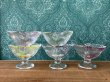 画像1: SOGA　曽我ガラス　ガラスのアイスクリームカップ　パフェグラス　葉模様　各色　GU233 (1)