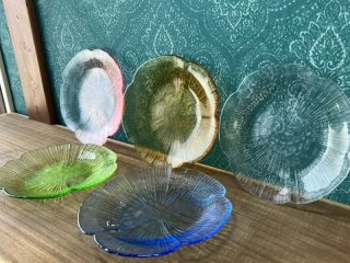 田村セツコ レトロファンシーなガラスプレート皿セット 2枚 5枚 各種 GUS49