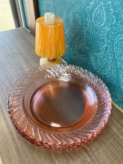 arcoroc アルコロック ガラスプレート皿 オレンジ 5枚セット SS153
