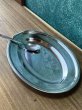 画像1: ●純喫茶　楕円形ステンレスプレート皿　カレー皿　ナポリタンにも♪　1枚　KF201 (1)