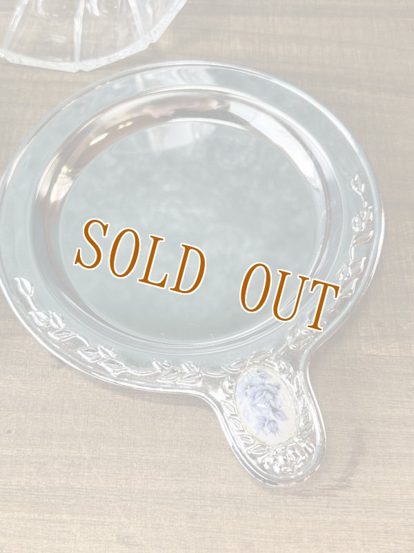 画像4: ステンレストレー付き　お花のガラス器セット　GUS383 (4)