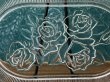 画像4: 薔薇の花のガラス製オーバルプレート　1枚　GU277 (4)