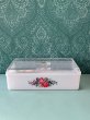 画像1: ダイキンプラスチックケース　薔薇の花柄角ケース　容器　PC221 (1)