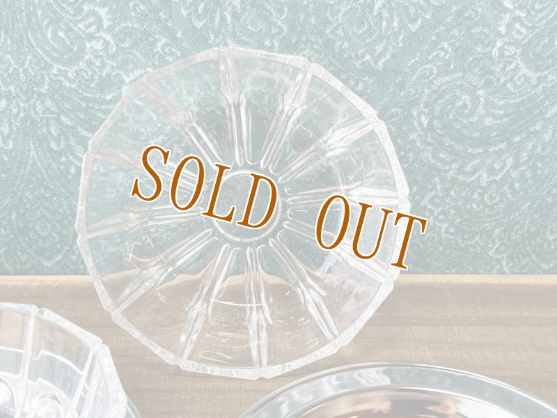 画像3: ステンレストレー付き　お花のガラス器セット　GUS383 (3)