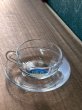 画像5: ADERIA　アデリア　アデレックス　ガラスティーカップ＆ソーサー　耐熱カップ　ソーサーに裏印なし　C338 (5)