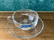 画像3: ADERIA　アデリア　アデレックス　ガラスティーカップ＆ソーサー　耐熱カップ　ソーサーに裏印なし　C338 (3)