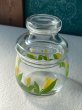 画像4: HOYA　保谷　ガラスキャニスター　チューリップ　花柄容器　１個　GC140 (4)