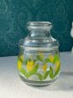 画像5: HOYA　保谷　ガラスキャニスター　チューリップ　花柄容器　１個　GC140 (5)