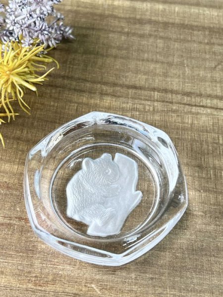 画像1: コアラのガラス小皿　豆皿　GU285 (1)