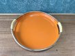画像2: オレンジカラーの円形トレー　20cm　TA812 (2)