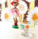 画像6: 佐々木ガラス　レトロポップ花柄　アイスクリームカップ　デザートグラス　 (6)