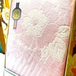 画像5: 昭和レトロなタオルケット　ピンク系　花柄　シングルサイズ (5)