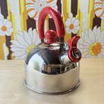 画像6: ステンレス製笛吹きケトル　レッド　1.6ℓ (6)
