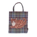 画像4: 【松尾ミユキ】Mini bag cat check back　チェック　ミニバッグ　猫 (4)
