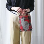 画像1: 【松尾ミユキ】Mini bag cat check back　チェック　ミニバッグ　猫 (1)