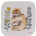 画像4: 松尾ミユキ　ガーゼハンドタオル　猫　各種 (4)