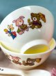画像3: 蝶印　メリー子供食器　プラスチック茶碗ランチセット（茶碗・汁椀・カトラリー）　動物イラスト　ピンク　ホワイト　　PS214 (3)