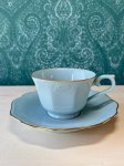 画像2: NORITAKE　ノリタケcontemporaryfineChina　クリームブルーのカップ＆ソーサー (2)