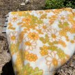 画像4: ホレスト　林タオル　オレンジ　レトロポップフラワー　プリントホームシーツ　アクリル　花柄　130×230 (4)