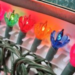 画像10: クリスマスライト20球　花型電飾　フラワー　点滅球　 (10)