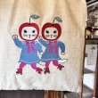 画像3: 【KILKI】 刺繍バッグ Yumi Kitagishi&KILKI ネコ 北岸由美 【インド製】 (3)