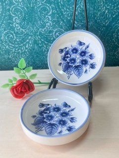 tOYOTOKI 東洋陶器 ばら 青い薔薇の食器 皿3枚組 vintage