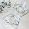 画像2: 五角形　HOYAクリスタル　ガラスの器　金縁　各個数 (2)