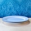 画像4: 純喫茶　白い楕円形プレート皿　オムライス　オムレツに　2枚セット　vintage (4)