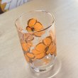 画像4: 佐々木ガラス　クリームオレンジの花柄グラス　手書き風 (4)