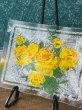 画像7: イエローローズガラス器　角皿５枚セット　フラワープレート　花柄　GUS404 (7)