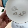 画像8: noritake　ノリタケ　ROSAY　シルバ－ライン　薔薇　花柄　ケーキ皿　16cmプレート3枚セット (8)