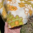 画像6: ホレスト　林タオル　オレンジ　レトロポップフラワー　プリントホームシーツ　アクリル　花柄　130×230 (6)