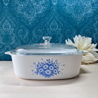 PYREX パイレックス パイロセラムスキレット 【ファンシーブルー PYREX パイレックス パイロセラムスキレット 【ファンシーブルー