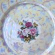 画像6: パール模様　薔薇の23cmプレート皿　グリーン縁 (6)