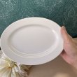 画像8: 純喫茶　白い楕円形プレート皿　オムライス　オムレツに　1枚〜 (8)