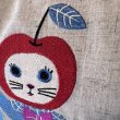 画像7: 【KILKI】 刺繍バッグ Yumi Kitagishi&KILKI ネコ 北岸由美 【インド製】 (7)