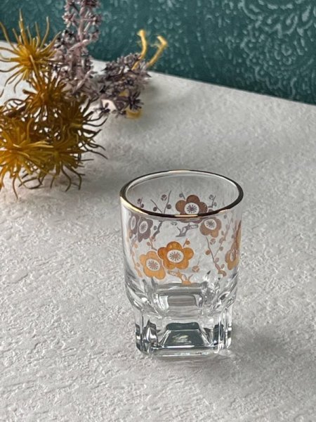 画像1: 東洋ガラス　バロー2ウイスキーショットグラス　６０ｍｌ　梅　G733 (1)
