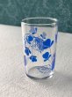 画像3: ADERIA アデリア　ブルー花柄タンブラー　レトログラス　G484 (3)