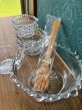 画像7: ガラス大鉢と小鉢セット　サーバー付き　百合の花　GUS405 (7)