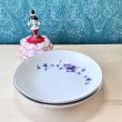 画像6: 日本趣味の会　紫色のすみれの花のプレート皿2枚セット　花柄　 (6)