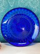 画像5: 大きなブルーの綺麗なプラスチック製の丸皿トレー　 (5)
