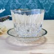 画像2: 東洋ガラス　ダイヤカットガラスの冷茶グラスとコースターセット　(豆皿) (2)