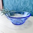 画像5: KODAMAGLASS 　ガラス食器　ブルー　ソーダガラス　大きめサラダボウル　気泡　1個　 (5)