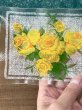 画像6: イエローローズガラス器　角皿５枚セット　フラワープレート　花柄　GUS404 (6)