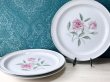 画像1: SONE　CHINA　ソネチャイナ　vintageplate　26.5cmプレート皿　3枚セット　ピンクの薔薇　花柄　SS294 (1)